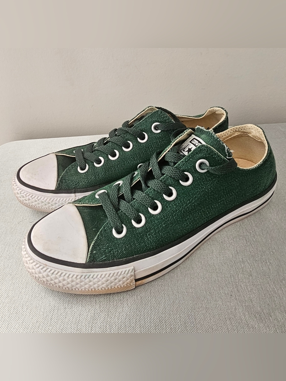 CONVERSE All Stars Youth Emerald Green Low Cut Sneakers, Shoes